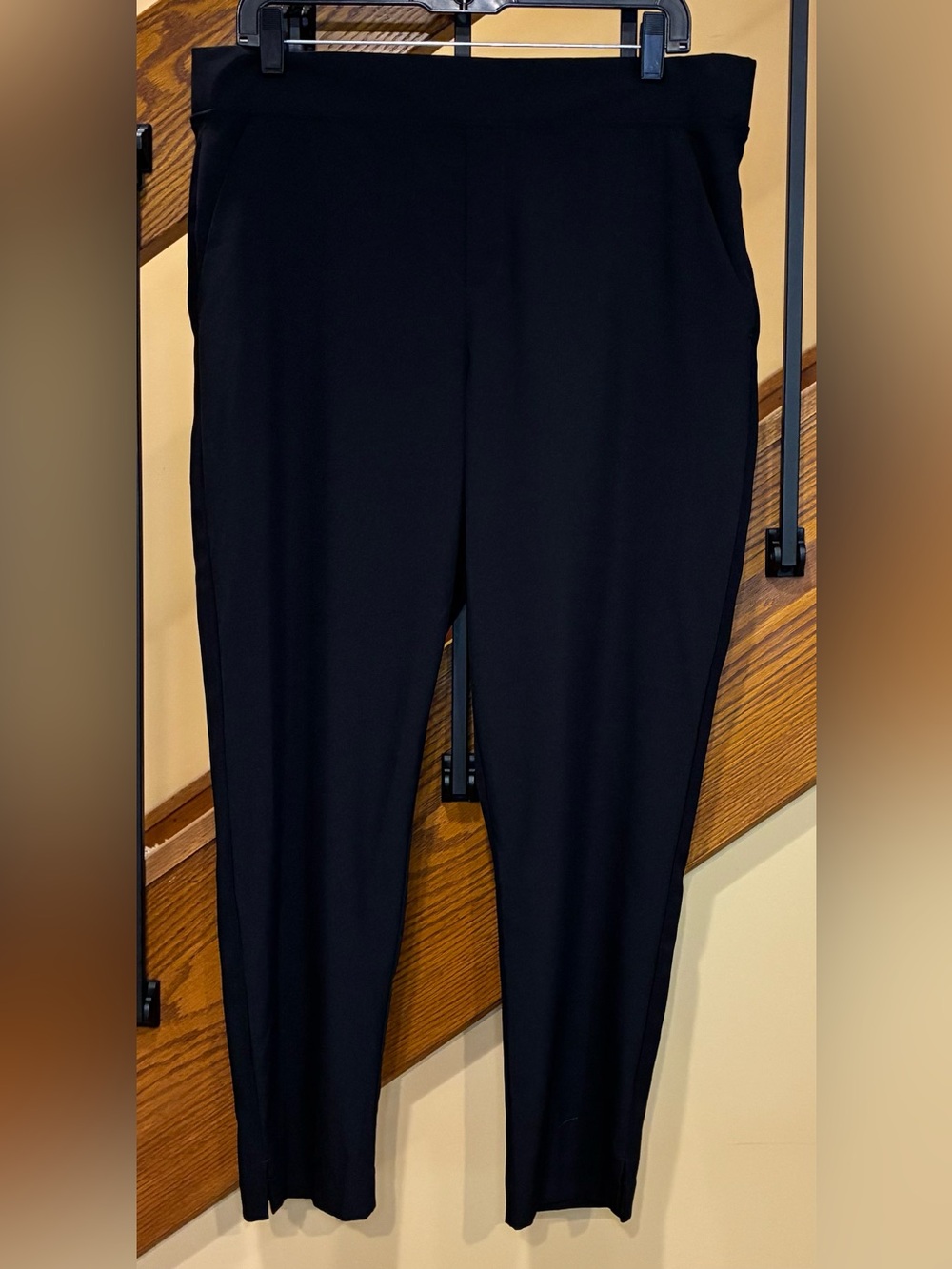 EZY Wear By CHI Pants Pull-on Slim Leg Ankle Pockets Black SZ. XL  NWT Womens